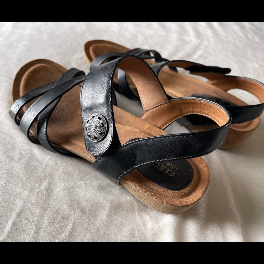 Eurosoft by Sofft Black Sandals - Side